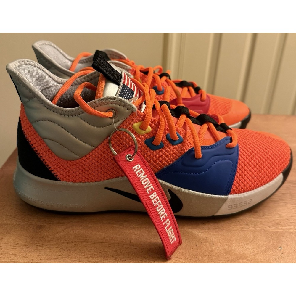 Nike PG 3 Nasa Armstrong Building 703 2019 Size 10.5 Paul George Authentic EUC